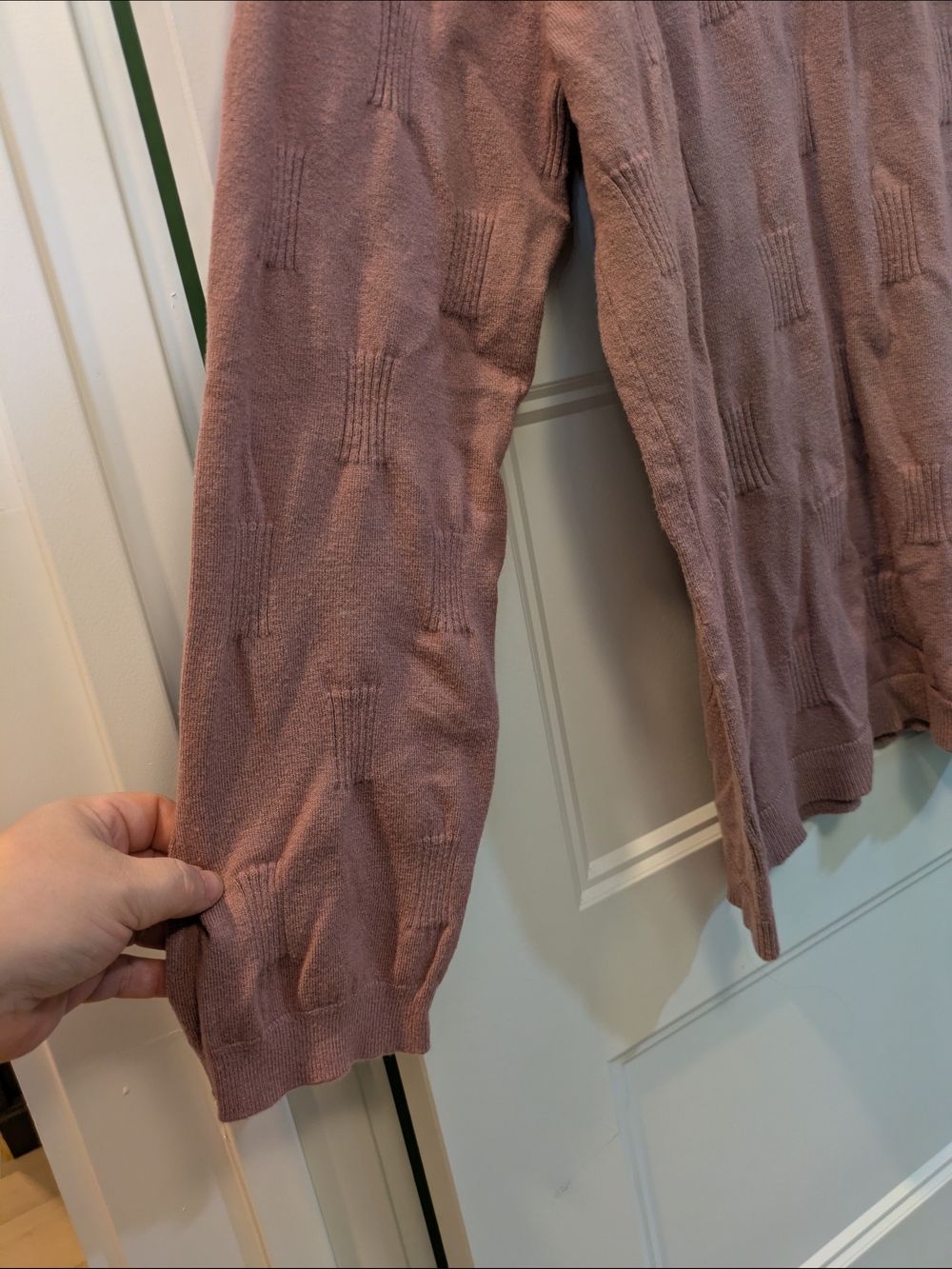 🔴 3/$15 Blush Pink Textured Square Knit Sweater - Picture 5 of 13